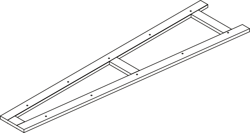 5-Tier Corner Ladder Shelf - Part 01 - Left Side Frame