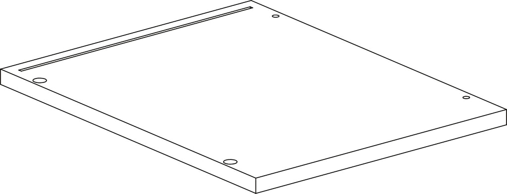 Book Nook Kids Storage Bench with Cubbies - Part 01 - Top Board