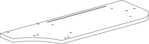 Book Nook Kids Wall Shelf with Cubbies and Bookrack - Part 01 - Left Side Panel