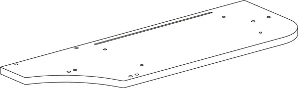 Book Nook Kids Wall Shelf with Cubbies and Bookrack - Part 01 - Left Side Panel