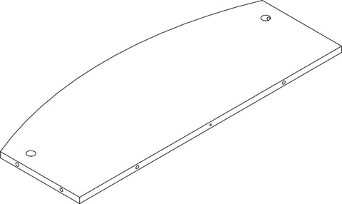 Book Nook Kids Cubby Storage Cabinet with Bookrack - Part 01 - Top Rear Vertical Board