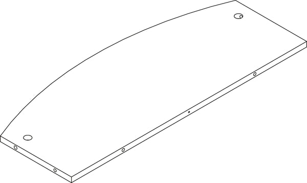 Book Nook Kids Cubby Storage Cabinet with Bookrack - Part 01 - Top Rear Vertical Board