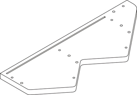 Kids Catch-All Wall Shelf with Hooks - Part 01 - Left Side Panel