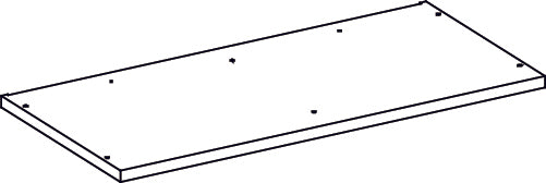 Woodbury Storage Cabinet with Cubbies and Drawer - Part 01 - Top Board