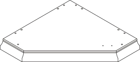 Somerset Corner Wall Cabinet - Part 01 - Top Board