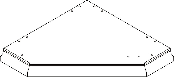 Somerset Corner Wall Cabinet - Part 01 - Top Board