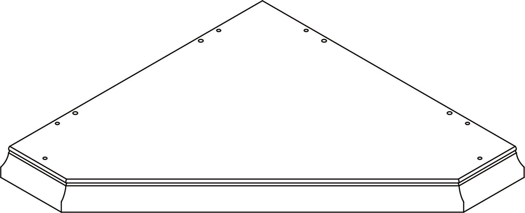 Somerset Tall Two-Door Corner Cabinet - Part 01 - Top Board