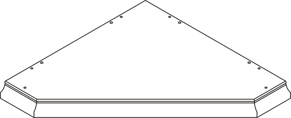 Somerset Tall Two-Door Corner Cabinet - Part 01 - Top Board