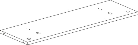 Book Nook Kids Wall Shelf with Cubbies and Bookrack - Part 03 - Upper Back Board