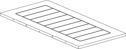 Kids 6 Cubby Storage Activity Table - Part 03 - Side Panel