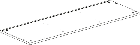 Book Nook Kids Storage Bench with Cubbies - Part 03 - Bottom Panel