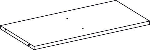 Woodbury Storage Cabinet with Cubbies and Drawer - Part 04 - Middle Shelf