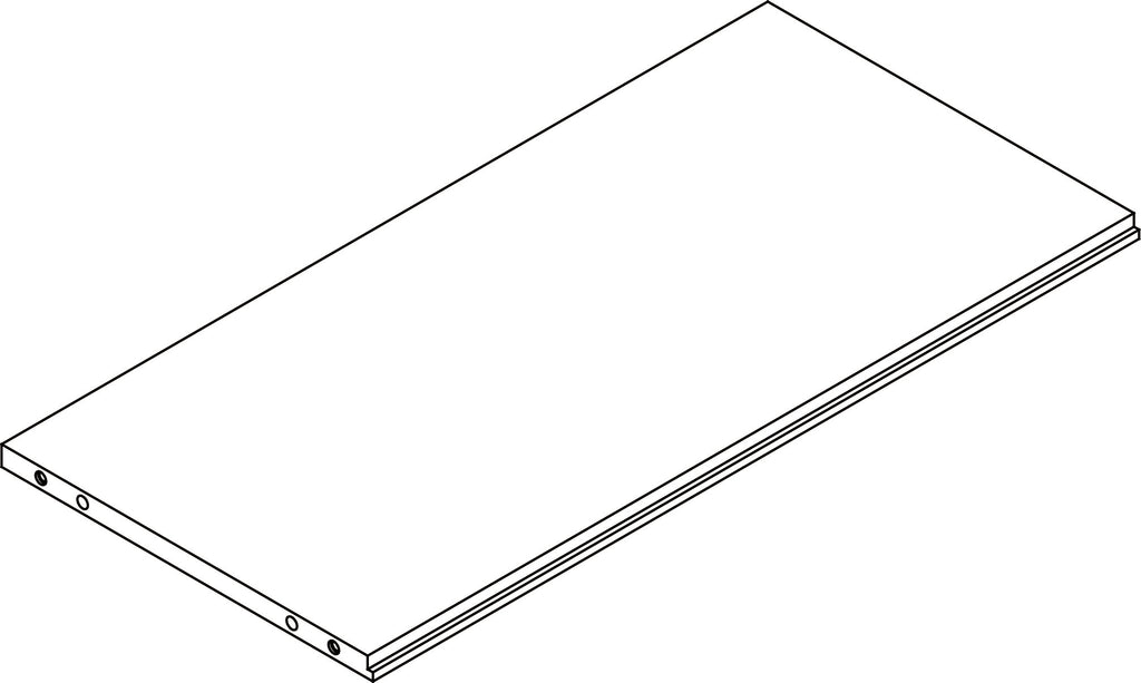 Ellsworth Two-Door Floor Cabinet with Open Shelf - Part 04 - Fixed Shelf