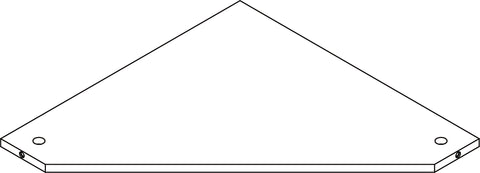 Somerset Tall Two-Door Corner Cabinet - Part 04 - Fixed Shelf