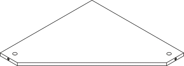 Somerset Tall Two-Door Corner Cabinet - Part 04 - Fixed Shelf