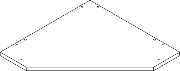 Somerset Corner Wall Cabinet - Part 04 - Bottom Board