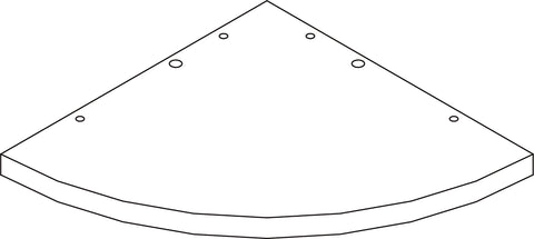 Corner Ladder Wall Shelf - Part 05 - Shelf #1