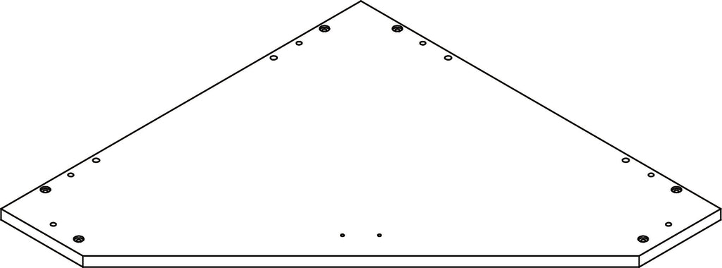Somerset Tall Two-Door Corner Cabinet - Part 05 - Middle Connection Board