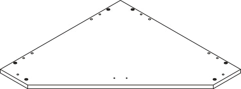 Somerset Tall Two-Door Corner Cabinet - Part 05 - Middle Connection Board