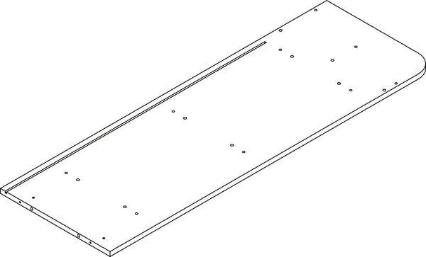 Book Nook Kids Cubby Storage Cabinet with Bookrack - Part 06 - Right Side Panel