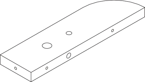 Corner Ladder Wall Shelf - Part 06 - Shelf #1 Left Rail Board