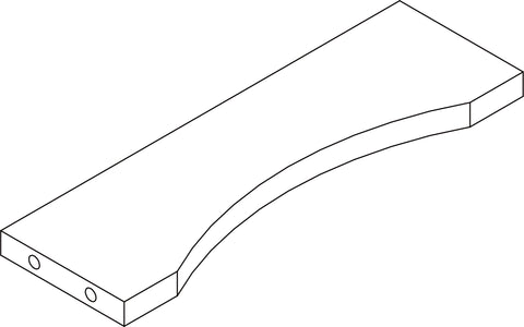 Ashland Slim Cabinet with Drawer - Part  07 - Lower Cross Bar