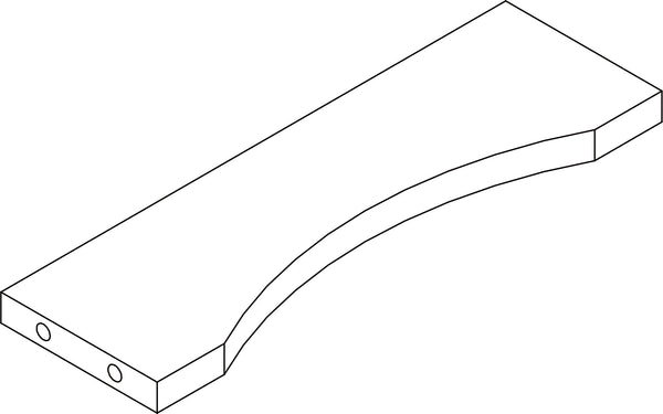 Ashland Slim Cabinet with Drawer - Part  07 - Lower Cross Bar