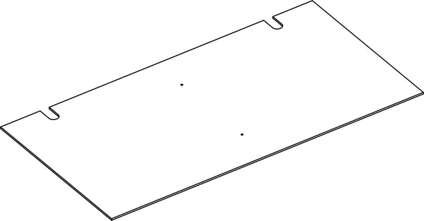 Kids Catch-All Multi-Cubby 24" Toy Organizer - Part 08 - Upper Back Board