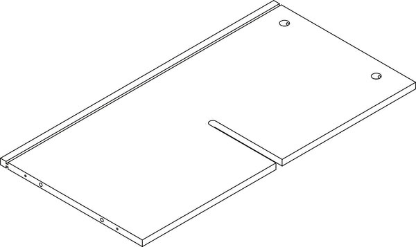 Book Nook Kids Cubby Storage Cabinet with Bookrack - Part 08 - Middle Support Panel