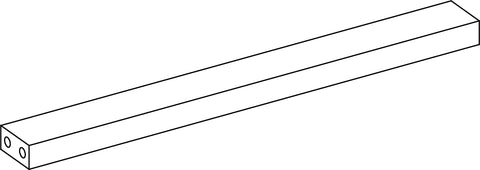 Madison Linen Tower with Open Shelves - Part 08 - Lower Cross Bar