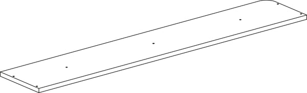 Book Nook Kids Storage Bench with Cubbies - Part 08 - Back Cross Bar