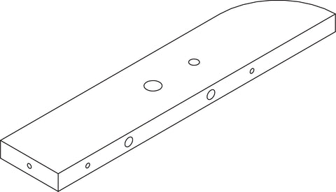 Corner Ladder Wall Shelf - Part 09 - Shelf #2 Left Rail Board