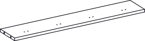 Woodbury Wall Shelf with Cubbies and Hooks - Part 03 - Lower Cross Board