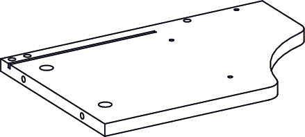 Woodbury Wall Shelf with Cubbies and Hooks - Part 04 - Left Side Panel