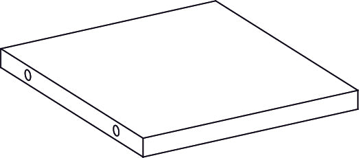 Woodbury Wall Shelf with Cubbies and Hooks - Part 06 - Divider Board