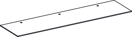 Woodbury Wall Shelf with Cubbies and Hooks - Part 08 - Back Board