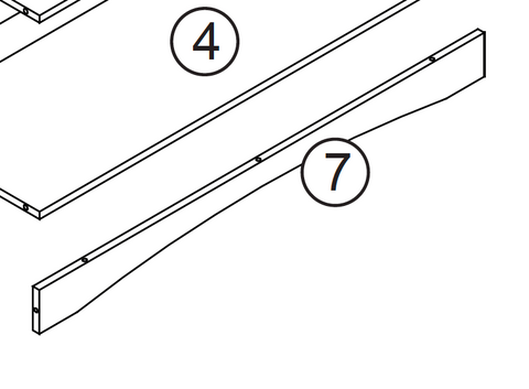 Kids Horizontal Bookcase - Part 07 - Bottom Trim
