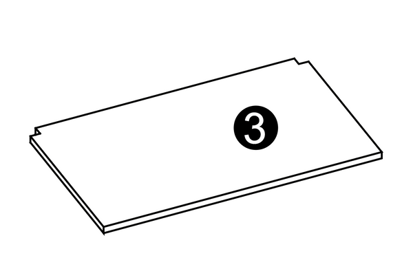 Afton Metal Frame Hall Tree - Part 03 - Shelf