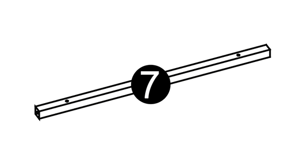 Afton Metal Frame Hall Tree - Part 07 - Metal Cross Bar