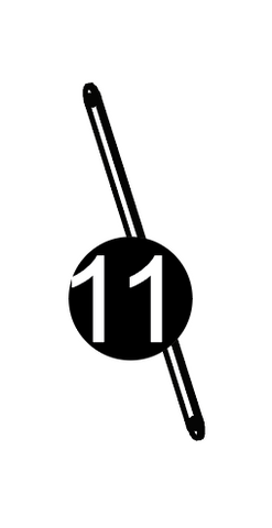 Afton Metal Frame Hall Tree - Part 11 - Support Bar