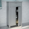 gray 2 door storage cabinet