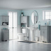 Gray Bathroom Storage Cabinets