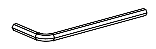 Kids 6 Cubby Storage Activity Table - Part F - Allen Wrench