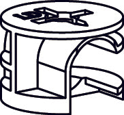 Kids 6 Cubby Storage Activity Table - Part B - Cam Lock